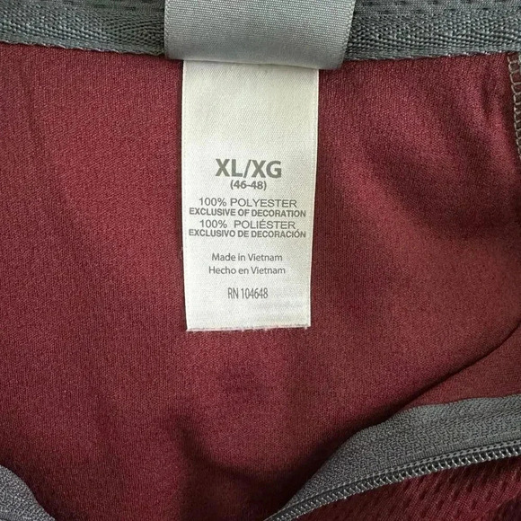 Texas A&M pullover jacket performance athletic maroon Aggies zip up embroidered - Picture 3 of 5